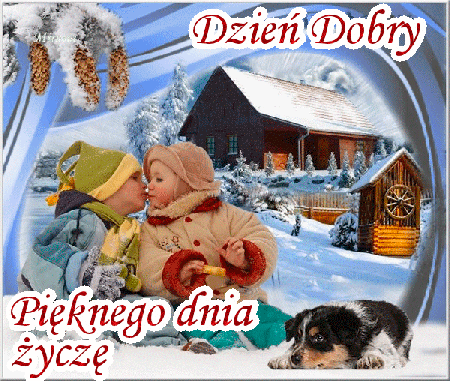 Powitanie dzieci buziak pięknego dnia